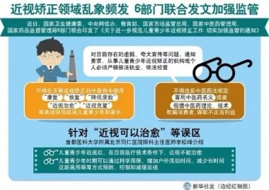 兒童青少年近視超微青青草下载安装矯正領域亂象頻發